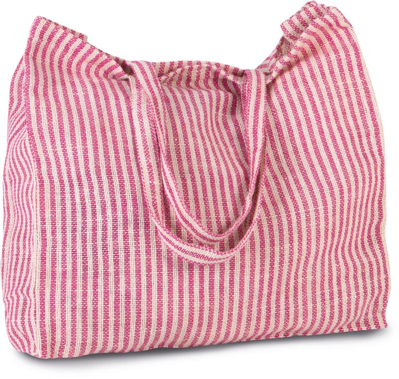 Sac shopping à rayures en juco – Image 3
