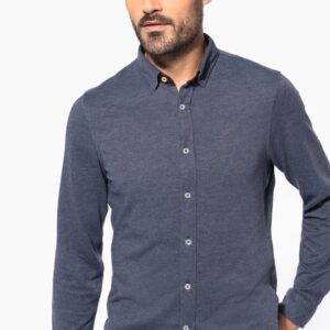 Chemise jacquard manches longues