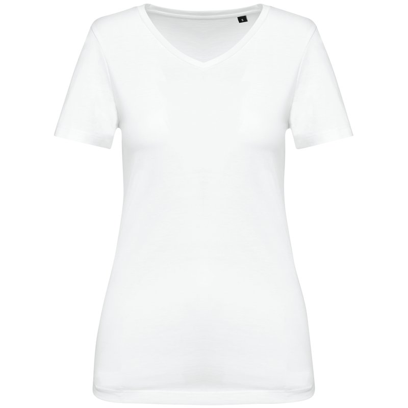T-shirt Supima® col V manches courtes femme – Image 8