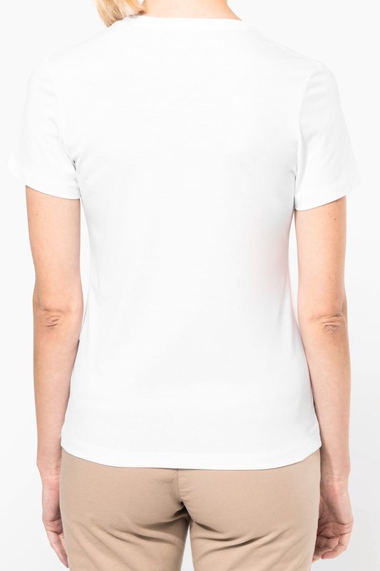 T-shirt Supima® col V manches courtes femme – Image 3