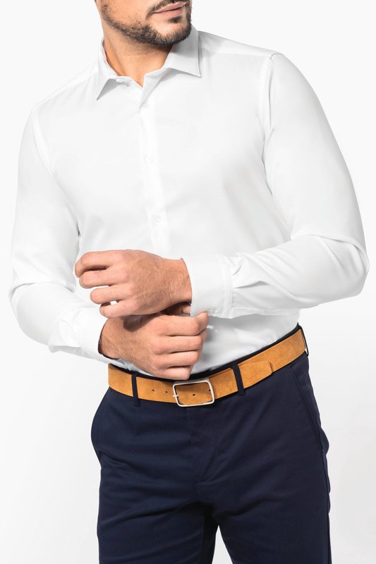 Chemise Oxford pinpoint manches longues homme – Image 5