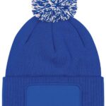 Bleu royal vif / Blanc cassé