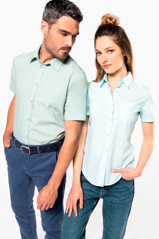 Chemise popeline polycoton manches courtes entretien facile femme – Image 7