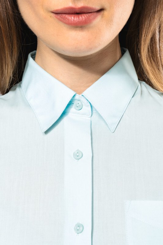 Chemise popeline polycoton manches courtes entretien facile femme – Image 9