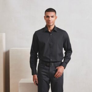 Chemise popeline RECYCLIGHT à manches longues pour homme