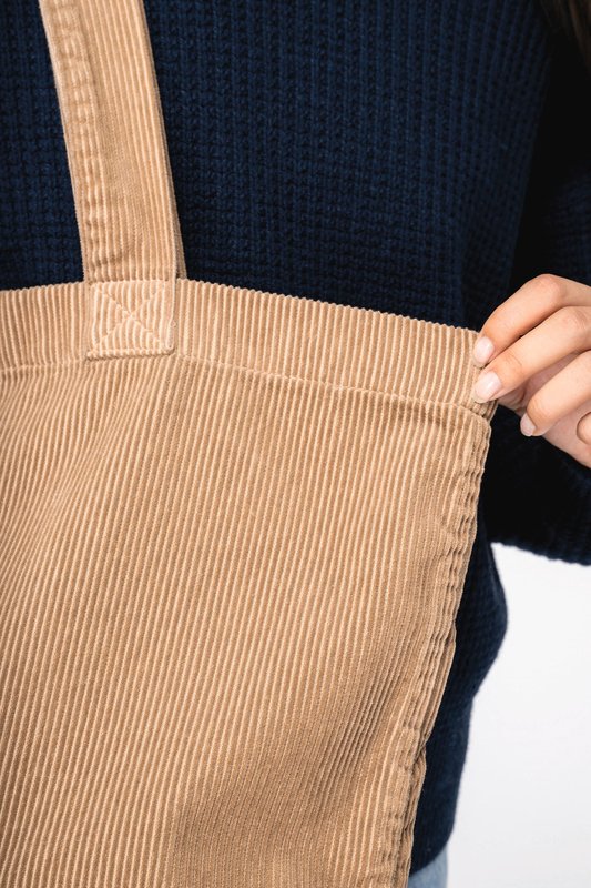 Sac écoresponsable délavé en velours côtelé – Image 3