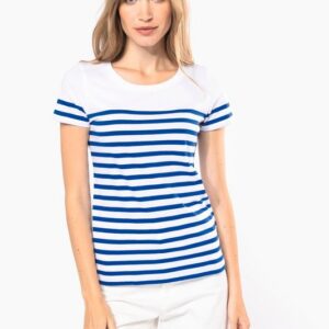 T-shirt marin col rond Bio femme