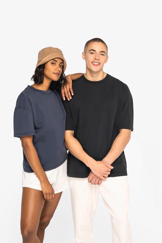 T-shirt écoresponsable oversize délavé femme – Image 9