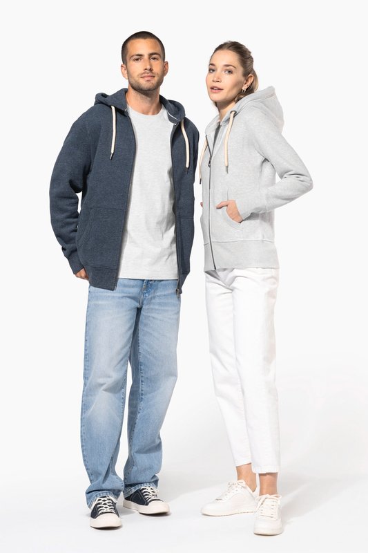 Sweat-shirt vintage zippé à capuche homme – Image 9