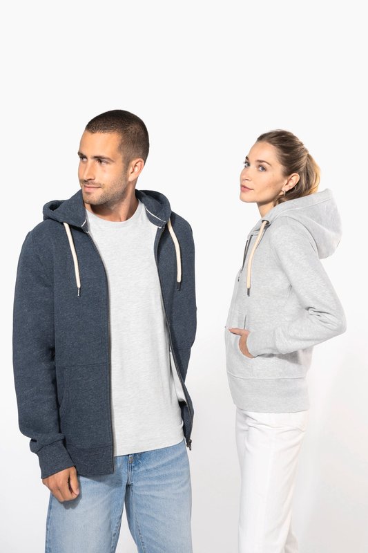 Sweat-shirt vintage zippé à capuche femme – Image 9