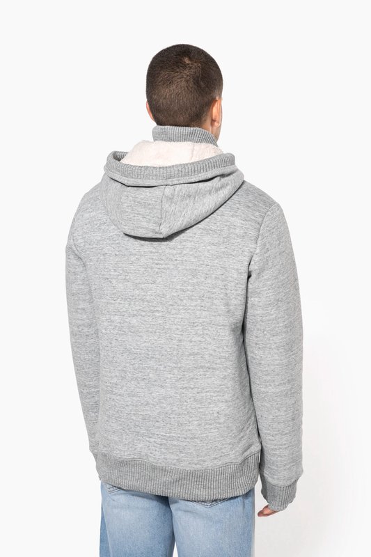 Veste vintage molleton doublée sherpa homme – Image 3