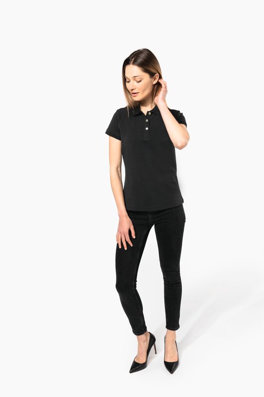 Polo Supima® manches courtes femme – Image 6