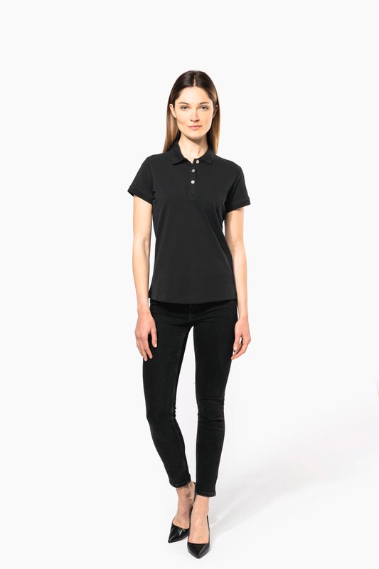 Polo Supima® manches courtes femme – Image 5