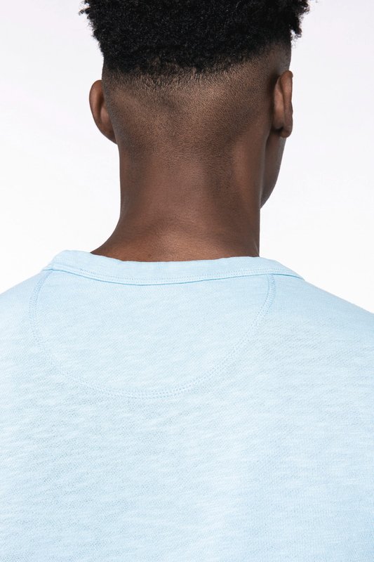 Sweat-shirt écoresponsable à col rond délavé French Terry unisexe – Image 9