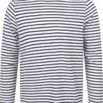 Blanc / Bleu marine Oxford