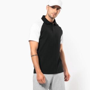 Polo baseball manches courtes