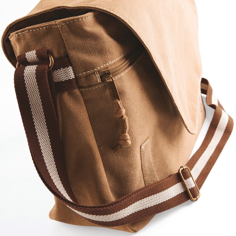 Sac courrier vintage en toile – Image 4