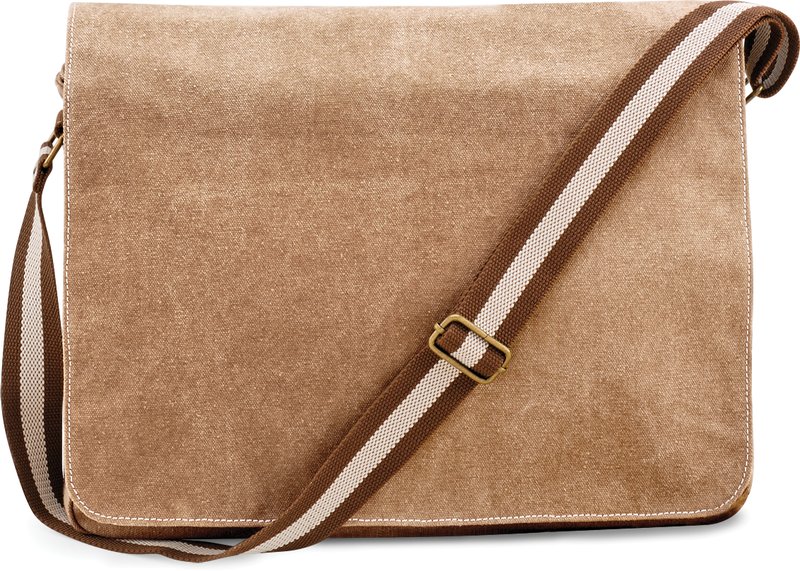 Sac courrier vintage en toile – Image 10