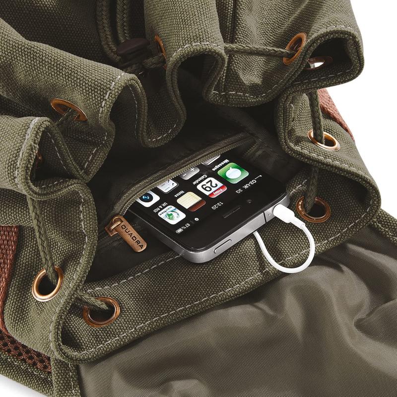 Sac à dos vintage en toile – Image 7