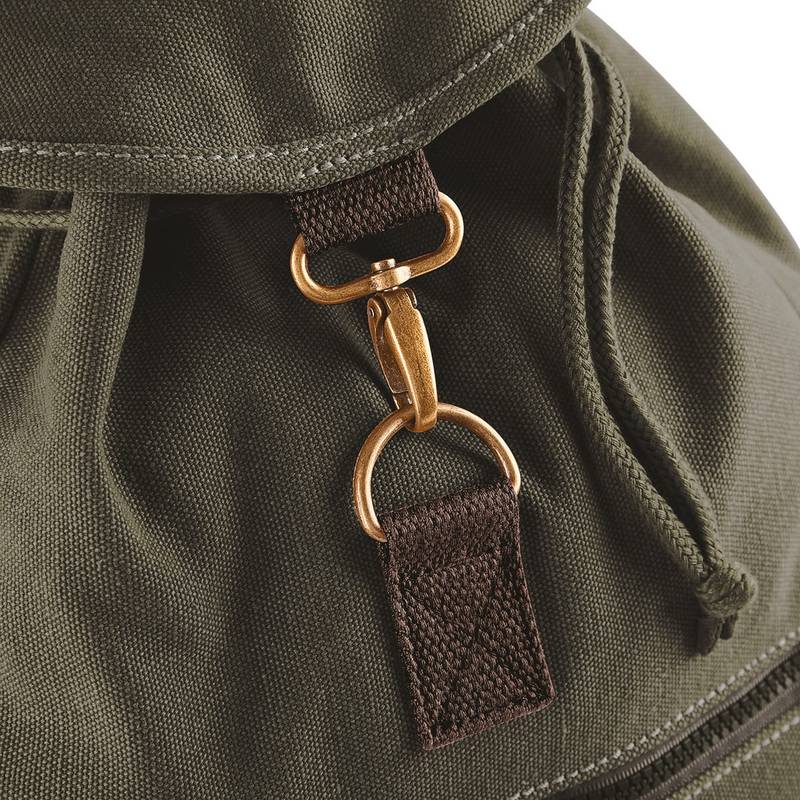 Sac à dos vintage en toile – Image 3