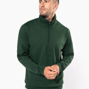 Sweat-shirt col zippé homme
