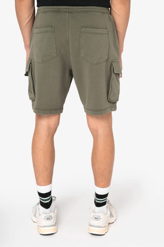 Short cargo écoresponsable délavé French Terry homme – Image 4