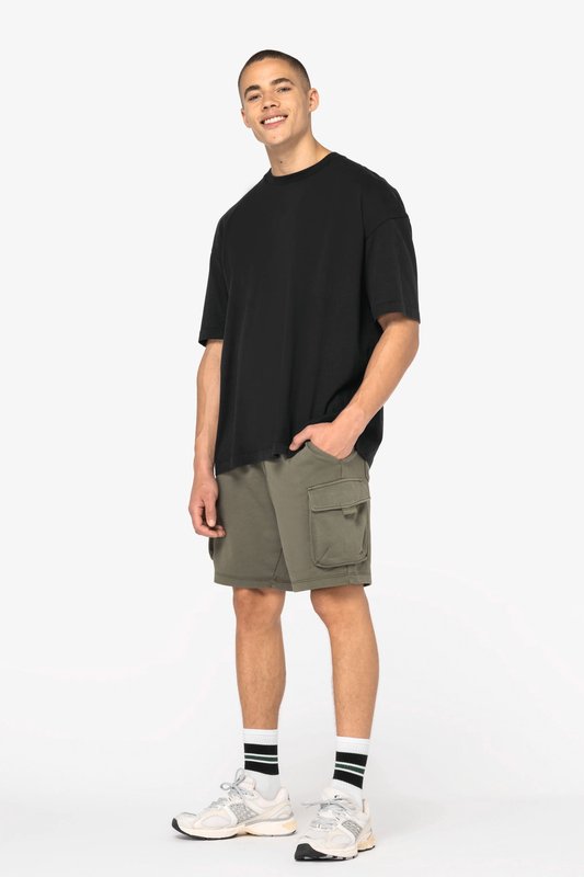 Short cargo écoresponsable délavé French Terry homme – Image 3