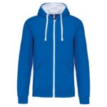 Bleu royal clair / Blanc