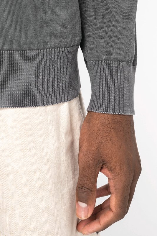 Pull écoresponsable délavé à col rond homme – Image 8