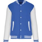 Bleu royal clair / Blanc