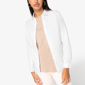 Chemise écoresponsable délavée femme