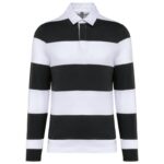 Noir / Rayures blanches