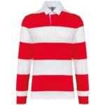 Rouge / Rayures blanches