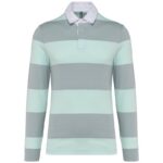 Gris clair / Rayures menthe glacée