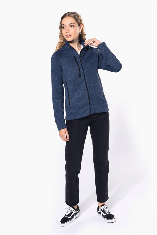 Veste zippée chinée femme – Image 5