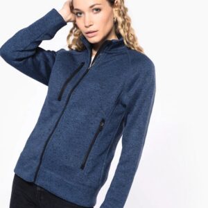 Veste zippée chinée femme