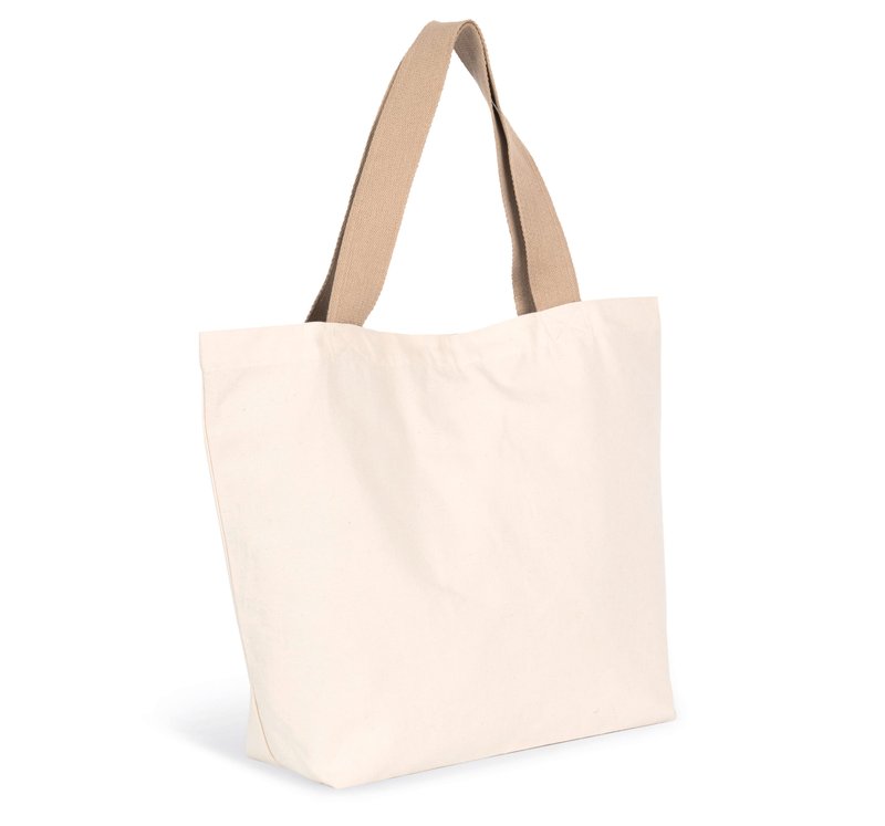 Grand sac shopping recyclé à fond plat – Image 6