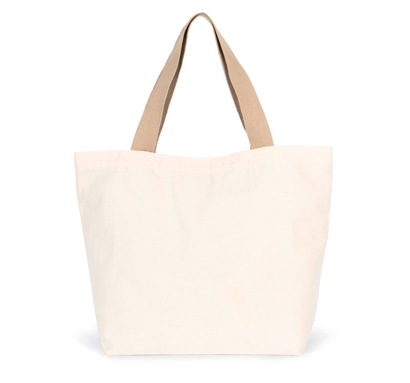 Grand sac shopping recyclé à fond plat – Image 5