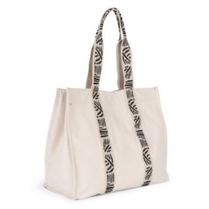 Grand sac shopping recyclé à soufflet