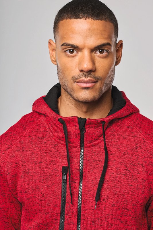 Veste à capuche chinée homme – Image 7