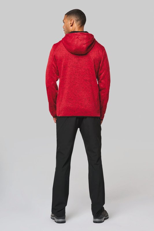Veste à capuche chinée homme – Image 5