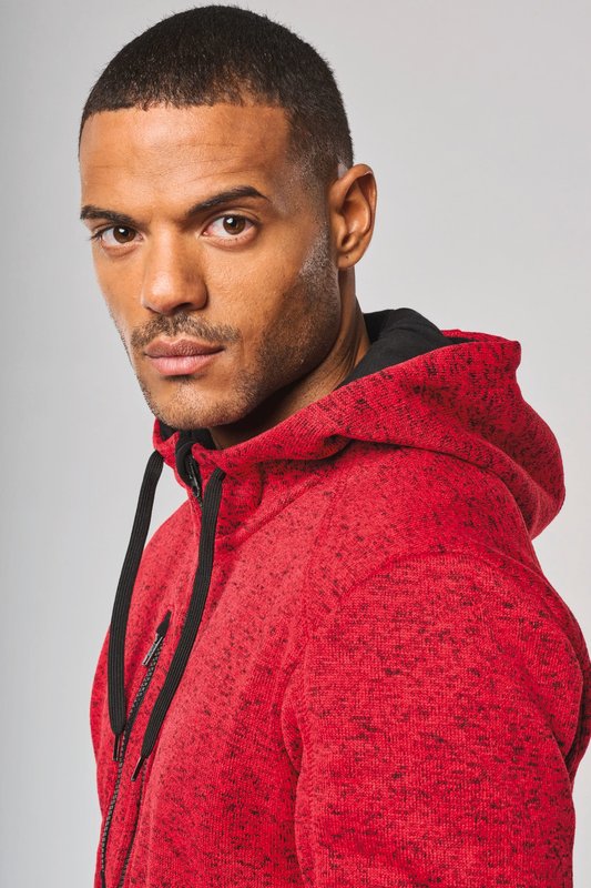 Veste à capuche chinée homme – Image 8