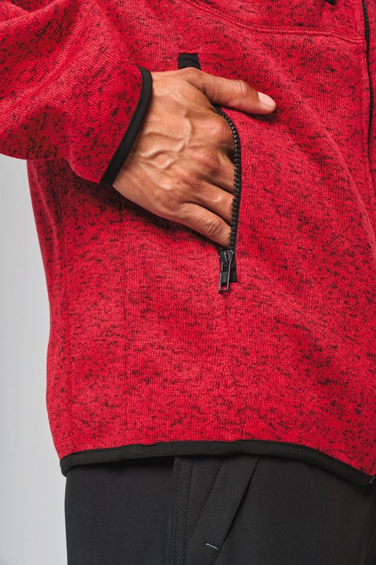 Veste à capuche chinée homme – Image 9