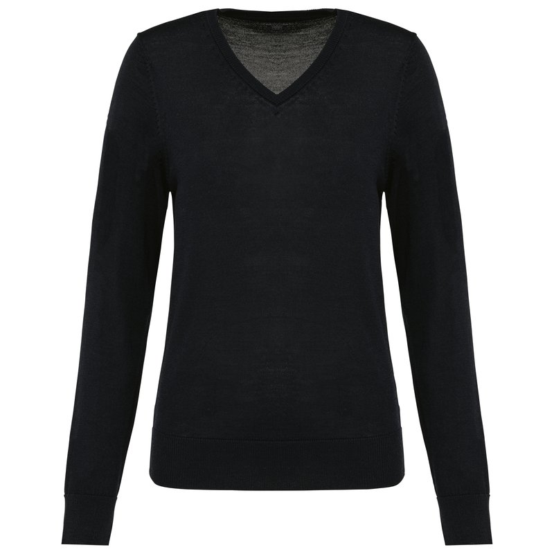 Pull Mérinos col V femme – Image 4