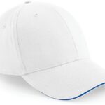 Blanc / Bleu royal vif