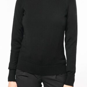 Pull Mérinos col roulé femme