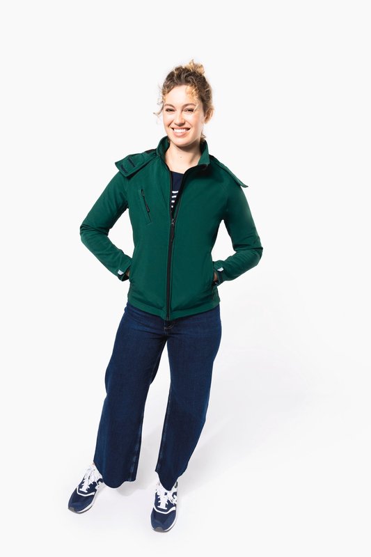 Veste softshell à capuche amovible femme – Image 7