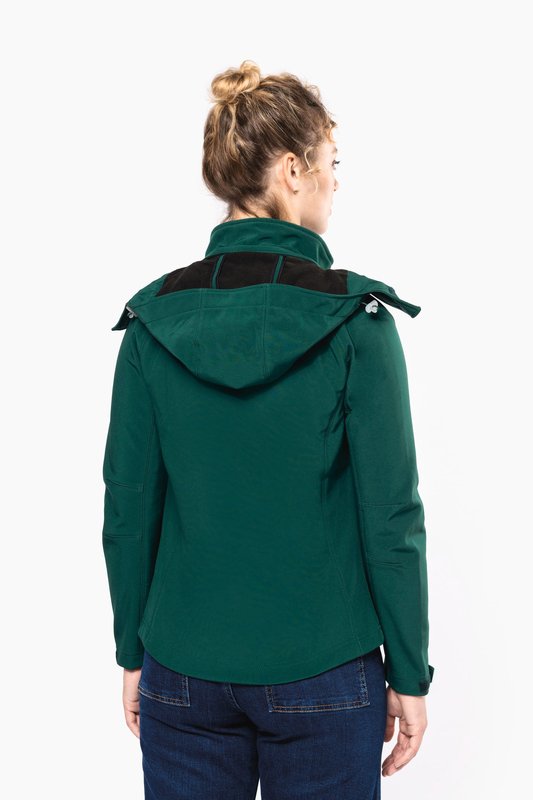Veste softshell à capuche amovible femme – Image 3