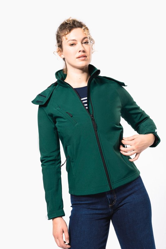 Veste softshell à capuche amovible femme – Image 4