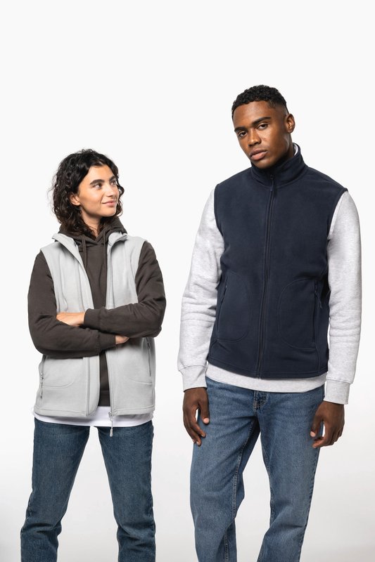 Bodywarmer micropolaire écoresponsable unisexe